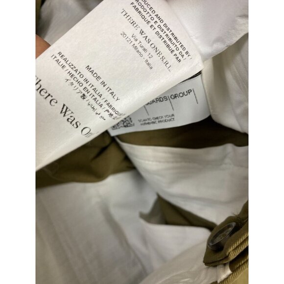 NEW There Was One Pleat Man's Pants Army Green Size 40 Made in Italy Career - Picture 9 of 16